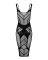 (SALE) Полупрозрачное платье миди Obsessive D609 dress S/M/L, black