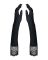 Высокие перчатки с камнями и кружевом Obsessive Miamor gloves, black