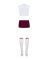 Эротический костюм студентки Obsessive Student 4 pcs costume L/XL, топ, юбка, стринги, гольфы