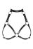 (SALE) Портупея на грудь Obsessive A740 harness black O/S, искусственная кожа