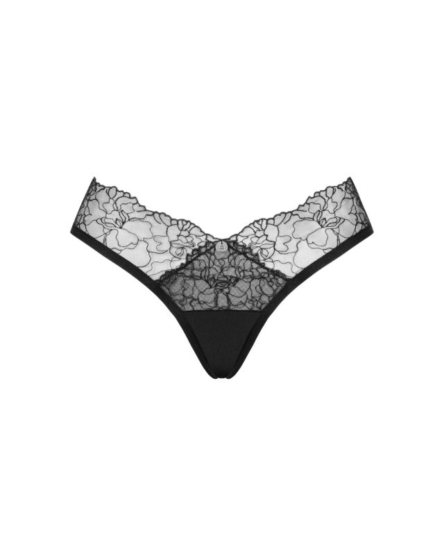 Сетчатые трусики под омбре Obsessive Bella Rou panties XL/2XL