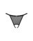 Прозрачные стринги с доступом Obsessive Celia Noir crotchless thong XS/S