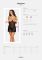 Прозрачная сорочка с открытой грудью Obsessive Pearlove chemise & thong black S/M, трусики