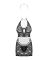 Эротический костюм горничной Obsessive Servgirl costume S/M, халат, стринги, фартук, обруч