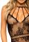 Ажурное платье-сетка Leg Avenue Lace mini dress with cut-outs Black, one size