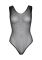 Leg Avenue Rhinestone fishnet bodysuit OS Black