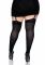 Плотные непрозрачные чулки Leg Avenue Nylon Thigh Highs Black, plus size