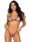Эротический комплект со стразами Leg Avenue Catch Me Rhinestone set, трусики и бра, one size