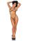 Эротический комплект со стразами Leg Avenue Catch Me Rhinestone set, трусики и бра, one size