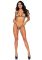 Эротический комплект со стразами Leg Avenue Catch Me Rhinestone set, трусики и бра, one size