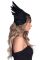 Повязка на голову с крыльями Leg Avenue Feather headband Black, перья и натуральная кожа