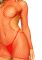 Leg Avenue Cut Out mini dress OS Red