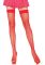 Чулки-сетка Leg Avenue Nylon Fishnet Thigh Highs One size, Red, мелкая сетка