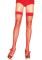 Чулки-сетка Leg Avenue Fishnet Thigh Highs One size, Red, мелкая сетка