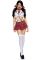 Костюм школьницы Leg Avenue Miss Prep School S/M, топ, юбка, галстук, бантики