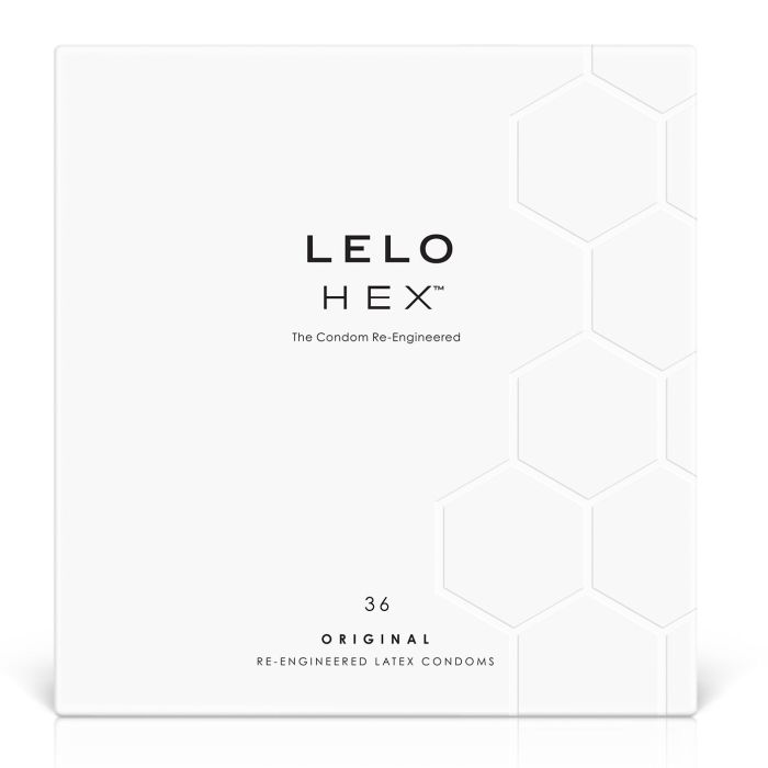 Презервативы LELO HEX Condoms Original 36 Pack, тонкие и суперпрочные