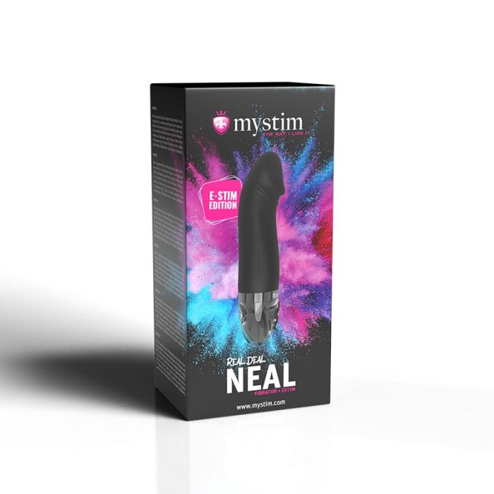 Вибратор с электростимуляцией Mystim Real Deal Neil Black Edition