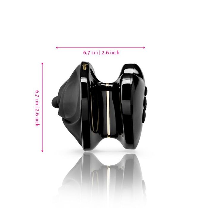 Вибратор для клитора с электростимуляцией Mystim Heart?s Desire Black Edition