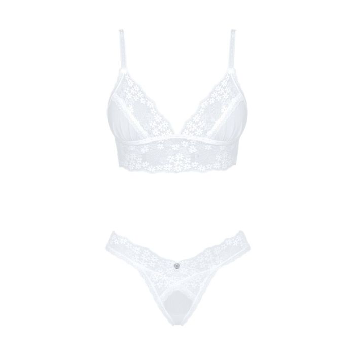 Эротический комплект Obsessive Heavenlly 2-pcs set XS/S, бюстгальтер и танга