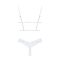 Эротический комплект Obsessive Heavenlly 2-pcs cupless set M/L, открытая грудь, с доступом