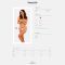 Кружевные танга Obsessive Heavenlly crotchless thong XL/2XL, с доступом