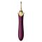 Мультифункциональный вибратор Zalo — Bess 2 Velvet Purple, 4 насадки, подогрев
