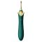 Мультифункциональный вибратор Zalo — Bess 2 Turquoise Green, 4 насадки, подогрев