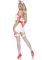 Виниловый костюм медсестры Leg Avenue Vinyl ER Hottie XL, платье, фартук, манжета, головной убор