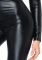 Комбинезон из экокожи Leg Avenue Wetlook Catsuit L, Black, молния спереди, с мокрым эффектом