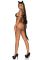 Эротический костюм кошки Leg Avenue Roleplay Sex Kitten One size Black, боди, ушки, чокер