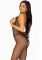 Бодистокинг Leg Avenue Fishnet Halter Bodystocking One size Black, мелкая сетка