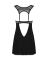 (SALE) Сорочка бэби-долл с кружевом на груди Obsessive Donna Dream babydoll XS/S Black, стринги