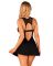 Сорочка бэби-долл с кружевом на груди Obsessive Donna Dream babydoll M/L Black, стринги