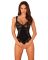(SALE) Кружевное боди Obsessive Donna Dream crotchless teddy XS/S Black, открытый доступ