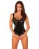 (SALE) Кружевное боди Obsessive Donna Dream crotchless teddy XS/S Black, открытый доступ