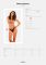 Кружевные стринги Obsessive Donna Dream thong XL/2XL Black, низкая посадка