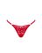 Кружевные стринги Obsessive Lacelove thong M/L Red, низкая посадка