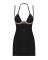 Сорочка Obsessive Selinne chemise & thong M/L Black, стринги, двойные бретели