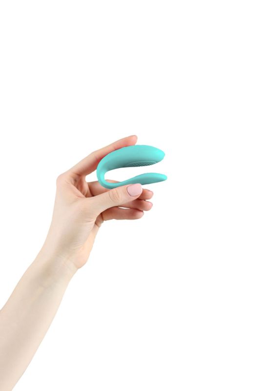 Смарт-вибратор для пар We-Vibe Sync Lite Aqua, 10 виброрежимов, можно совмещать с проникающим сексом