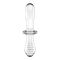 Двусторонний стеклянный дилдо Satisfyer Double Crystal Transparent, боросиликатное стекло, унисекс
