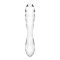 Двусторонний стеклянный дилдо Satisfyer Dazzling Crystal 1 Transparent, очень прочный, без стоппера