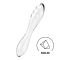 Двусторонний стеклянный дилдо Satisfyer Dazzling Crystal 1 Transparent, очень прочный, без стоппера