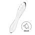 Двусторонний стеклянный дилдо Satisfyer Dazzling Crystal 1 Transparent, очень прочный, без стоппера