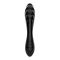 Двусторонний стеклянный дилдо Satisfyer Dazzling Crystal 1 Black, очень прочный, без стоппера