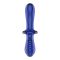 Двусторонний стеклянный дилдо Satisfyer Double Crystal Light blue, боросиликатное стекло, унисекс