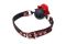 Кляп с розой Master Series: Eye-Catching Ball Gag With Rose, черно-красный