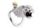Клетка для пениса Master Series: Tiger King Cock Cage With Lock, три кольца, замок, три ключа