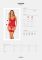 Комплект корсет и стринги Obsessive Ingridia corset & thong M/L, красный