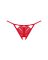 Трусики с доступом Obsessive Ingridia crotchless thong M/L, красные