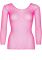 Сетчатый топ Leg Avenue Long Sleeves T-Shirts Neon Pink, One Size